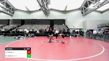 122-H lbs 3rd Place - Juan Roque, Barn Brothers vs Nicholas Adams, West Orange