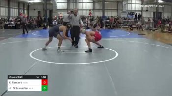 132 lbs Consi Of 8 #1 - Kain Sanders, Redbulls vs Luke Schumacher, MN All Stars