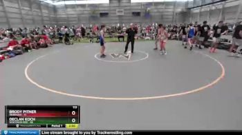 113 lbs Quarterfinals (8 Team) - Brody Pitner, Nebraska vs Declan Koch, Wisconsin Red