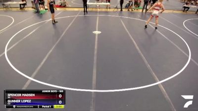 165 lbs Cons. Round 5 - Spencer Madsen, WI vs Gunner Lopez, CO