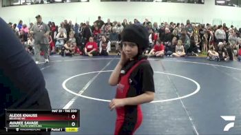 55 lbs Quarterfinal - Avaree Savage, Norway Youth Wrestling vs Alexis Knauss, Bellevue WC
