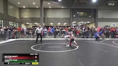 58 lbs Quarterfinal - Kelton Kraft, Rock Creek vs Kashtin Fulk, Triumph