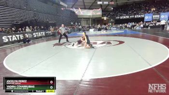 Girls 1B/2B/1A/2A 110 Cons. Round 2 - Yadira Covarrubias, Rogers (Spokane) (Girls) vs Jocelyn Perez, Wahluke (Girls)