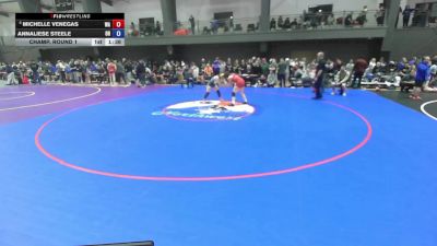 16U Girls FS - 135 lbs Champ. Round 1 - Michelle Venegas, WA vs Annaliese Steele, OR