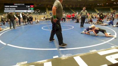 47 lbs Rr Rnd 3 - Crew Andrews, Team Tulsa NDT vs Rush Wilson, Keystone Kids Wrestling Club