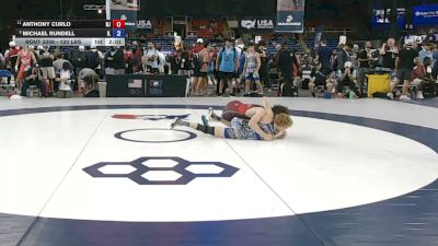 120 lbs Cons. Sub-quarters - Anthony Curlo, New Jersey vs Michael Rundell, Illinois