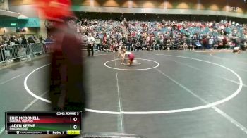 120 lbs Cons. Round 3 - Jaden Keene, Shadow Ridge vs Eric McDonell, Cardinal Newman