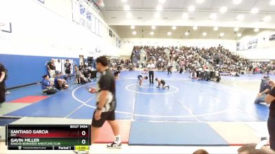 67 lbs Cons. Round 3 - Gavin Miller, Rancho Bernardo Wrestling Club vs Santiago Garcia, MTC