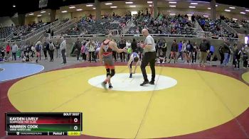 120 lbs Quarterfinal - Warren Cook, Viper Wrestling vs Kayden Lively, Scappoose Mat Club