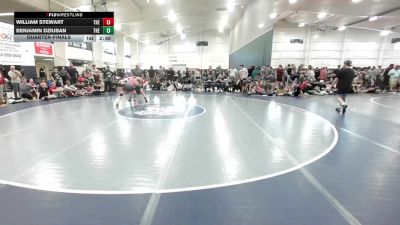132 lbs Quarterfinal - William Stewart, The Asylum - HS vs Benjamin Dziuban, The Plumbers - HS