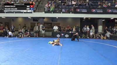 70 lbs Cons. Sub-semis - Rowin Gallo, Gold Schopp vs Killian Collins, Bear Cave Wrestling Club