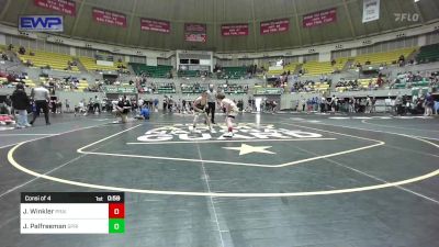 110 lbs Consi Of 4 - Jack Winkler, Prairie Grove Youth Wrestling vs Jack Palfreeman, Springdale Youth Wrestling Club