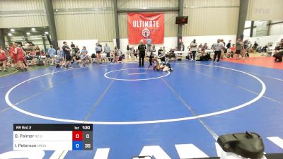 46 kg Rr Rnd 2 - Bri Palmer, NC United vs Isabella Peterson, Mat Assassins Girls