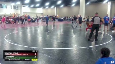 125 lbs Round 4 (8 Team) - Kalynn Lyons, Nebraska Wonder Women (A Team) vs Jayli Ring, SEAAU National Team