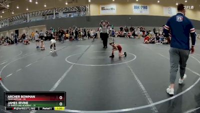 52 lbs Round 3 - James Irvine, CP Wrestling Academy vs Archer Bowman, Team Gotcha