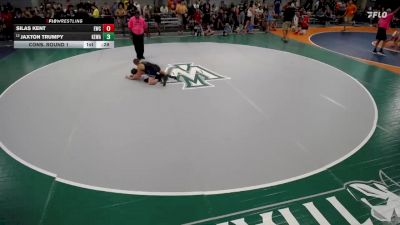 87-94 lbs Cons. Round 1 - Jaxton Trumpy, TJ Trained Wrestling vs Silas Kent, Eureka Wrestling Club