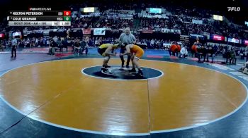 AA - 190 lbs Champ. Round 1 - Cole Graham, Helena Capital vs Kelton Peterson, Billings Senior High School