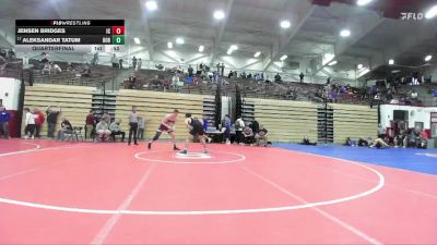 190 lbs Quarterfinal - Aleksandar Tatum, Hobart vs Jensen Bridges, Indian Creek