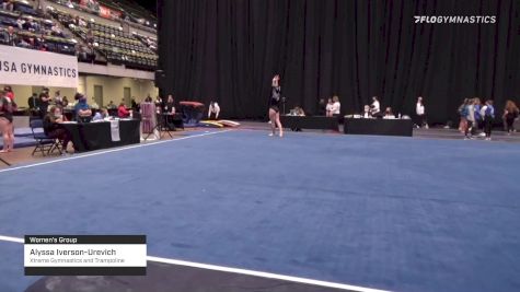 Alyssa Iverson-Urevich - Women's Group, Xtreme Gymnastics and Trampoline - 2021 Women's Xcel Region 4 Championships