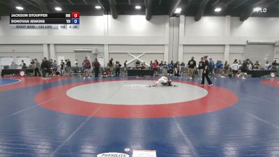 120 lbs Cons. Sub-semis - Jackson Stouffer, Brandon High School vs Donovan Jenkins, YIC
