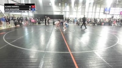 U20 Women - 59 lbs Champ. Round 1 - Alanna Harwell, CA vs Lucia Schlapfer, MT