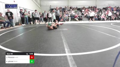 67 lbs Semifinal - Jestin Rosson, Vian Wrestling Club vs Seth Glover, Brushy Wrestling Club