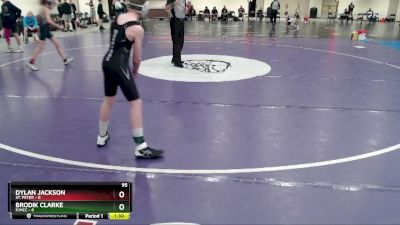 95 lbs Round 2 (3 Team) - Dylan Jackson, St. Peter vs Brodik Clarke, F/MCC