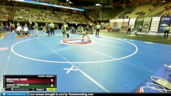 145 Class 1 lbs Champ. Round 1 - Breanne Gibbs, Moberly vs Hailey Wheeler, Ste. Genevieve