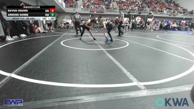 96 lbs Quarterfinal - Da'Von Craven, Greenwood Wrestling Academy vs Armond Goree, Raw Wrestling Club