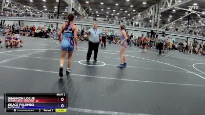 114 lbs Round 1 (8 Team) - Shannon Logue, Kraken Dream Crushers vs Grace Palumbo, RaZor GWC