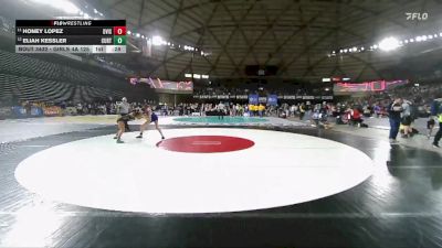Girls 4A 125 lbs Cons. Round 2 - Honey Lopez, Davis (Girls) vs Eliah Kessler, Curtis (Girls)