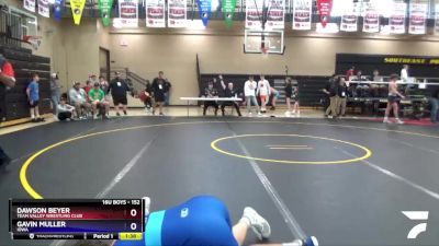 152 lbs Quarterfinal - Dawson Beyer, Team Valley Wrestling Club vs Gavin Muller, Iowa