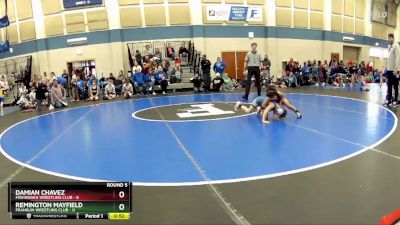 49 lbs Round 5 (10 Team) - Remington Mayfield, Franklin Wrestling Club vs Damian Chavez, Mishawaka Wrestling Club