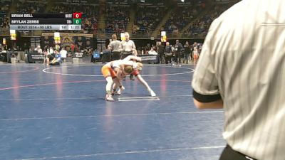 95 lbs Round Of 32 - Brian Bell, North Penn vs Brylan Zerbe, Tri-Valley