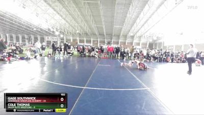 102 lbs Quarters & Wb (16 Team) - Cole Thomas, Salem Elite Wrestling vs Gage Southwick, Sanderson Wrestling Academy