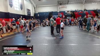 68/76 Round 3 - Aria Bushaw, Carolina Reapers vs Caitlin Edwards, River Bluff Youth Wrestling