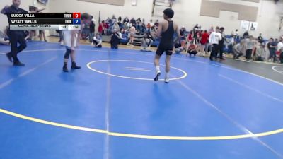 157 lbs Cons. Sub-semis - Lucca Villa, TW Wrestling vs Wyatt Wells, Team Real Life Wrestling