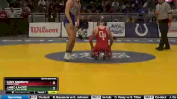 160 lbs Quarterfinal - Cody Goodwin, Crown Point vs Jared Landez, Carroll (Fort Wayne)