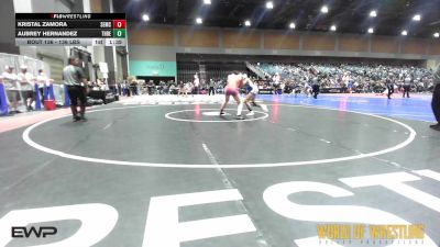 136 lbs Final - Kristal Zamora, Salem Elite Mat Club vs Aubrey Hernandez, THRESHOLD WRESTLING CLUB