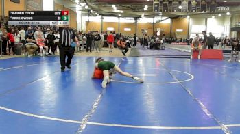 113 lbs Round Of 16 - Kaiden Cook, Cranston West vs Mike Owens, Bishop Hendricken