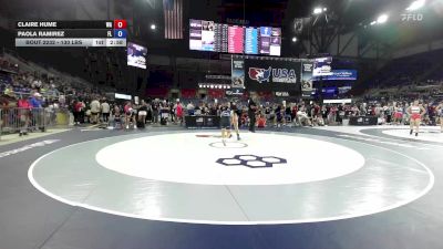 130 lbs Cons. Sub-rd Of 32 - Claire Hume, WA vs Paola Ramirez, FL