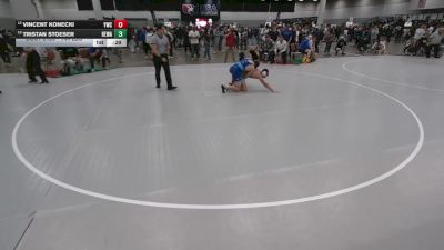 144 lbs Cons. Sub-quarters - Tristan Stoeser, Berge Elite Wrestling Academy vs Vincent Konecki, Yorkville Wrestling Club