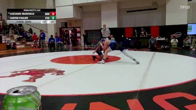 Boys 138 lbs Cons. Semi - Justin Failer, St. Marys vs Luciano Marcelo, Hayden