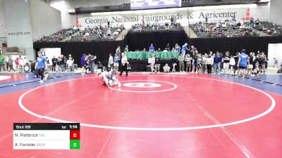 110 lbs Round Of 16 - Noah Pieterick, The Storm Wrestling Center vs Aiden Forister, Bremen Takedown Club