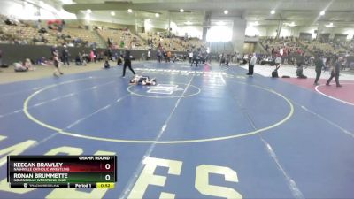 65 lbs Champ. Round 1 - Keegan Brawley, Nashville Catholic Wrestling vs Ronan Brummette, Nolensville Wrestling Club