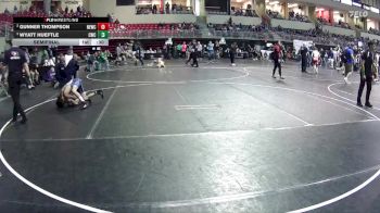 90 lbs Semifinal - Wyatt Hueftle, Cozad Wrestling Club vs Gunner Thompson, Nebraska Elite Wrestling Club