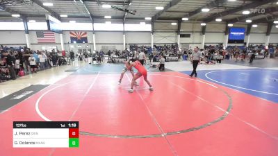 137 lbs Quarterfinal - Josyah Perez, Grindhouse WC vs Gavin Dolence, Manu WC