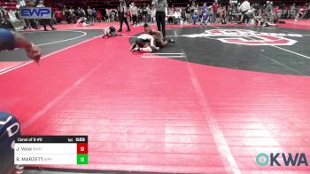 85 lbs Consi Of 8 #2 - Josey Voss, Skiatook Youth Wrestling vs BOSTON MARZETT, KIPP TULSA