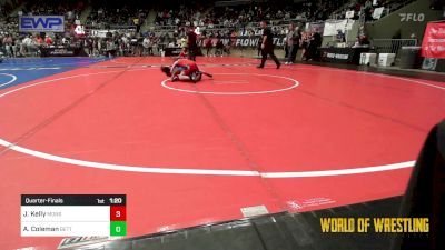 65 lbs Quarterfinal - Jessie Kelly, Monster Garage vs Arielli Coleman, Betterman Elite