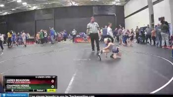 47 lbs Semifinal - James Beaudoin, Eastside Youth Wrestling vs Chapman Henke, Team Bear Wrestling Club